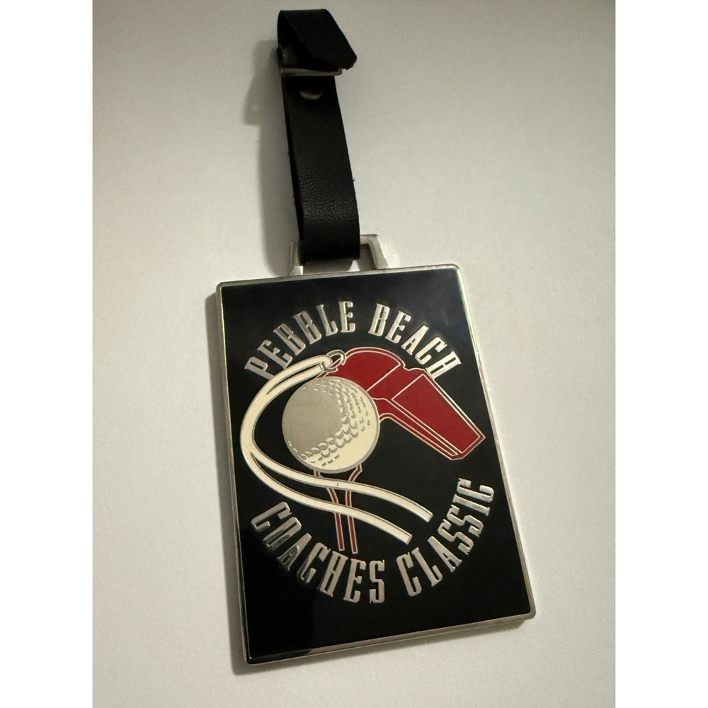Rick Neuheisel RARE Golf Bag Tag 2001 Pebble Beach‎ Coaches Classic Bruins ucla